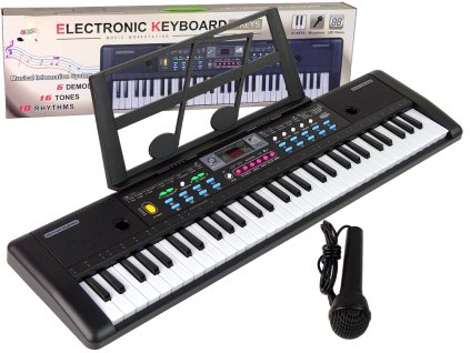 209956 keyboard mq 6112 s mikrofonem a drzakem na noty