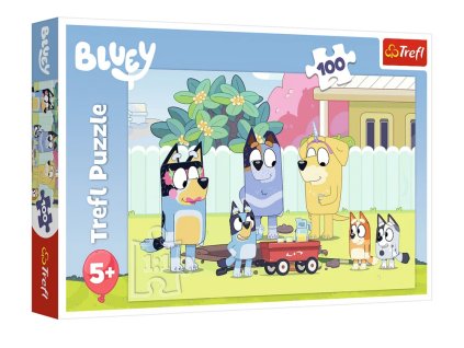 224988 puzzle vesely svet bluey 100 dilku trefl