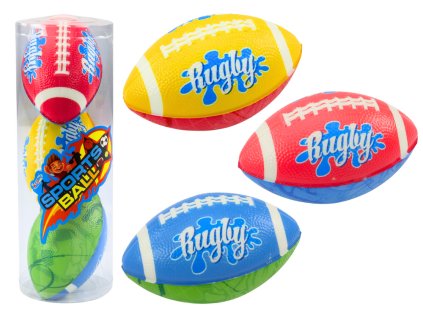223983 sada 3 penovych rugby micu ve 3 barvach