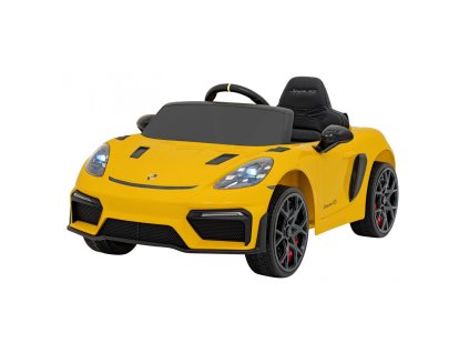 Elektrické autíčko Porsche Spyder RS 718 lakované žluté01
