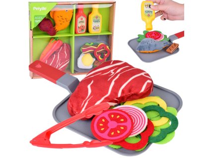 pol pl MIEKKI Zestaw do robienia obiadu Materialowe warzywa Stek Ryba ZA5244 21207 9