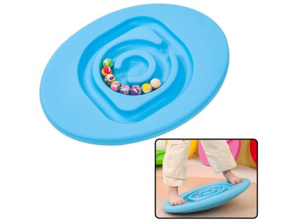 pol pl Deska Rownowazaca Sensoryczna Dla Dzieci Pileczki Kauczukowe 5szt Niebieska 26253 1