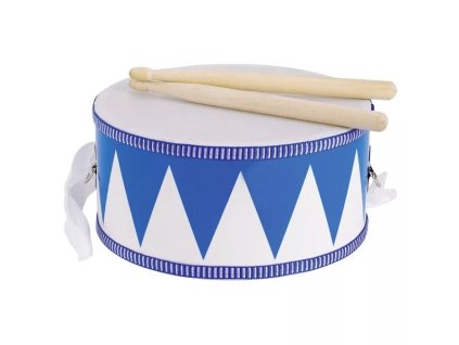 237966 bubinek modry s drevenymi palickami 20 cm