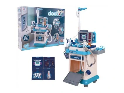 mega zestaw lekarza niebieski akcesoria