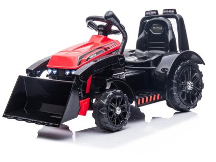 Dětský elektrický traktor G320 s radlicí červený1
