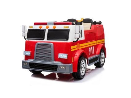 Elektrické požární auto červené1