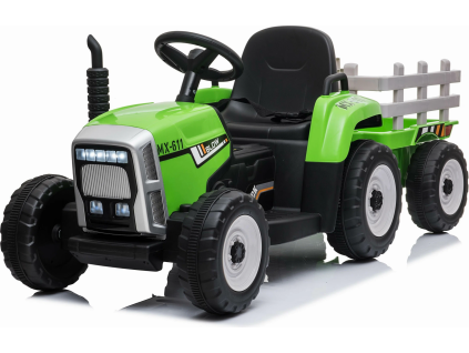 Elektrický traktor s vlečkou T2 Blow zelený2