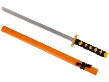 199086 dreveny mec rekvizita pro rytire 73 cm oranzovy