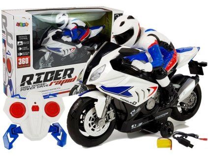 Telecomanda R/C 2.4GHz pentru motocicleta alb