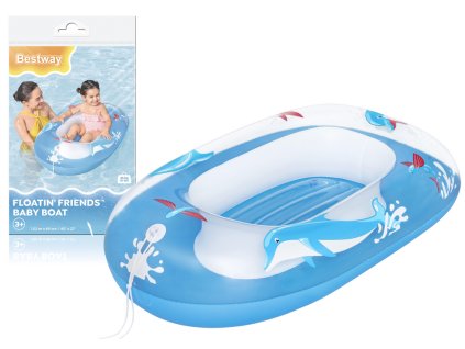 213301 nafukovaci modry clun delfin 102 x 69 cm bestway 34037