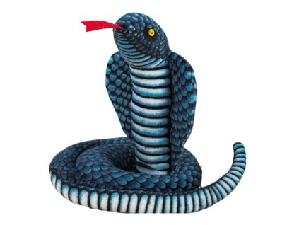 210199 plysova hracka had kobra kralovska modra 100 cm