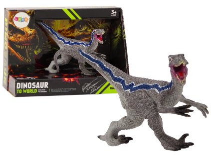 212593 sberatelska figurka dinosaura velociraptor sedy 1 ks