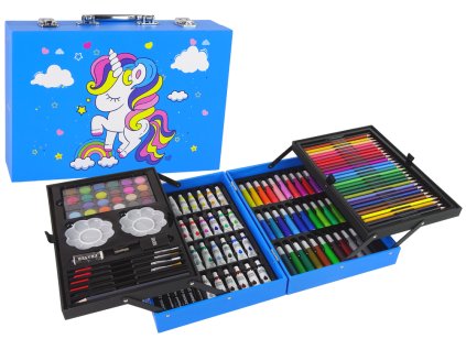 Set de artă mare într-o cutie de 145 de piese Unicorn