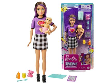 217771 panenka barbie skipper pecovatelka s miminkem a doplnky