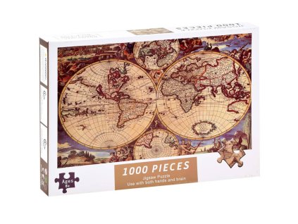 214765 puzzle anticka stara mapa sveta 1000 dilku
