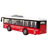 Autobuz cu transmisie de frecare cu lumini și sunete 1:16 roșu