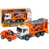 Camion de remorcare cu lumini și sunete portocaliu 1:16