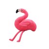 219862 1 plysovy plamenak 15 cm ruzovy