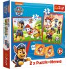 225066 puzzle a pexeso tlapkova patrola psi tym v akci 2v1 trefl
