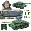 224424 vojensky tank na dalkove ovladani r c 1 28 zeleny
