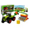 223776 traktor se tremi privesy pestovani plodin zeleny