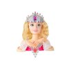 Îmbrăcați capul de păpușă cu coroană și accesorii