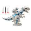 224379 3 robot dinosaurus s vystrelovacem sipek se svetly a zvuky bily