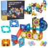 pol pm Klocki Magnetyczne 3D dla dzieci Zbuduj Swiecacy Tor Kulkowy 49 ele ZA5250 21215 13
