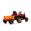Dětský elektrický traktor BBH 030 s přívěsem červený09