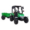 Dětský elektrický traktor BLAST s přívěsem zelený06