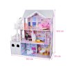 pol pl Duzy Azurowy Domek drewniany dla lalek Winda Garaz Balkon Meble ZA5388 21431 14