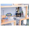 pol pl Drewniany blekitny domek dla lalek mebelki 3 pietra teras ZA5273 21264 10