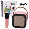 pol pl Zestaw Karaoke Glosnik Mikrofon Bezprzewodowy K12 RGB Bluetooth Rozowy 24548 1