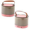 pol pl Zestaw Do Karaoke Glosnik Mikrofon Bezprzewodowy K52 RGB Bluetooth Rozowy 24546 2