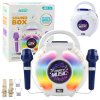 pol pl Zestaw Karaoke Dwa Mikrofony Glosnik Bluetooth MP3 Nagrywanie LED 24539 1