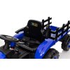 227355 24 detsky elektricky traktor s vleckou 12v 7ah modry