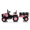 227361 3 detsky elektricky traktor s vleckou 12v 7ah ruzovy