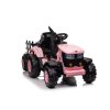 Tractor electric pentru copii cu remorcă 12V 7Ah roz