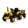 227358 2 detsky elektricky traktor s vleckou 12v 7ah zluty