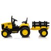 Tractor electric pentru copii cu remorcă 12V 7Ah galben