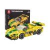 zestaw klockow auto sportowe zolte 368el