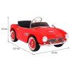 Elektrické autíčko BMW 507 Retro červené2
