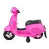 Dětská elektrická motorka skútr Vespa bílá06