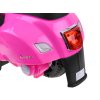 Dětská elektrická motorka skútr Vespa bílá12