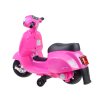 Dětská elektrická motorka skútr Vespa bílá11