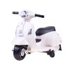 Dětská elektrická motorka skútr Vespa bílá03