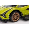 Dětské odrážedlo auto s vodící tyčí Lamborghini Sian zelené09