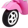 Dětský elektrický skútr Vespa růžový 12