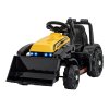 Dětský elektrický traktor G320 s radlicí žlutý01