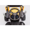 Dětský elektrický traktor s pohyblivou radlicí žlutý15